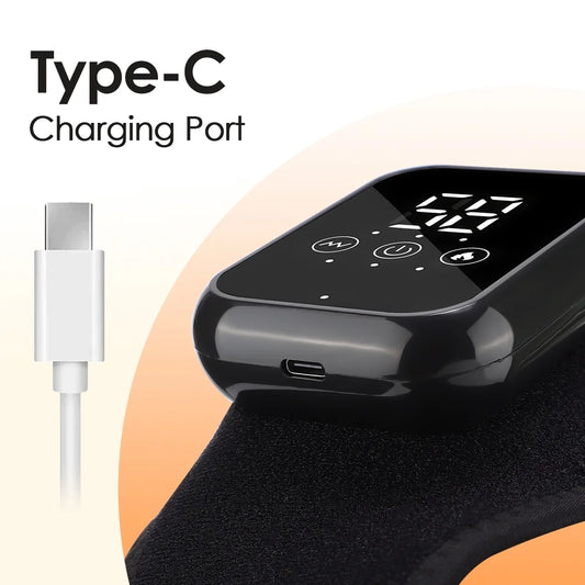 Ankle Heated Massager, Ankle Heating Pad, Cordless Ankle Heated Brace with 3 Heat & 3 Vibration Modes, 15Min Auto Shut-Off, Adjustable Strap for Ankle Relaxation