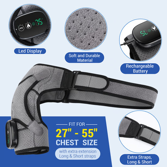 3-In-1 Heated Shoulder Brace Massager
